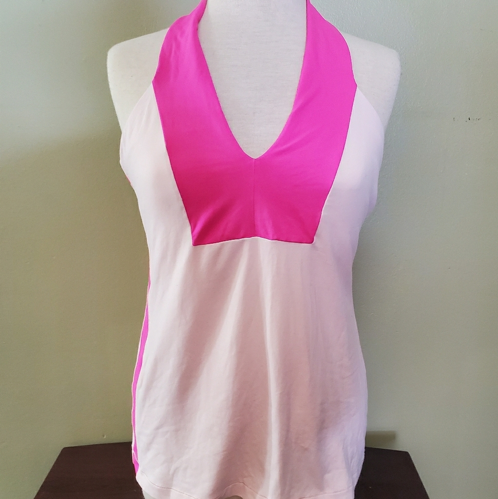 Lululemon pink workout shirt